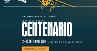 Centenario dell’Aero Club Milano 1926. Manifestazione gratuita.